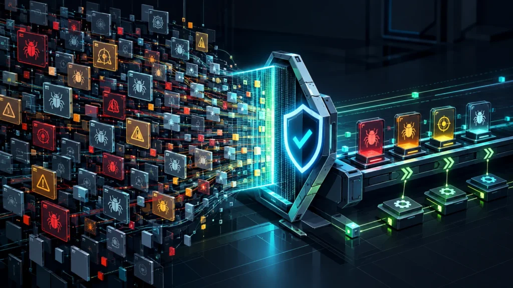 CISA KEV vulnerability prioritization pipeline filtering exploited vulnerabilities into a patch queue