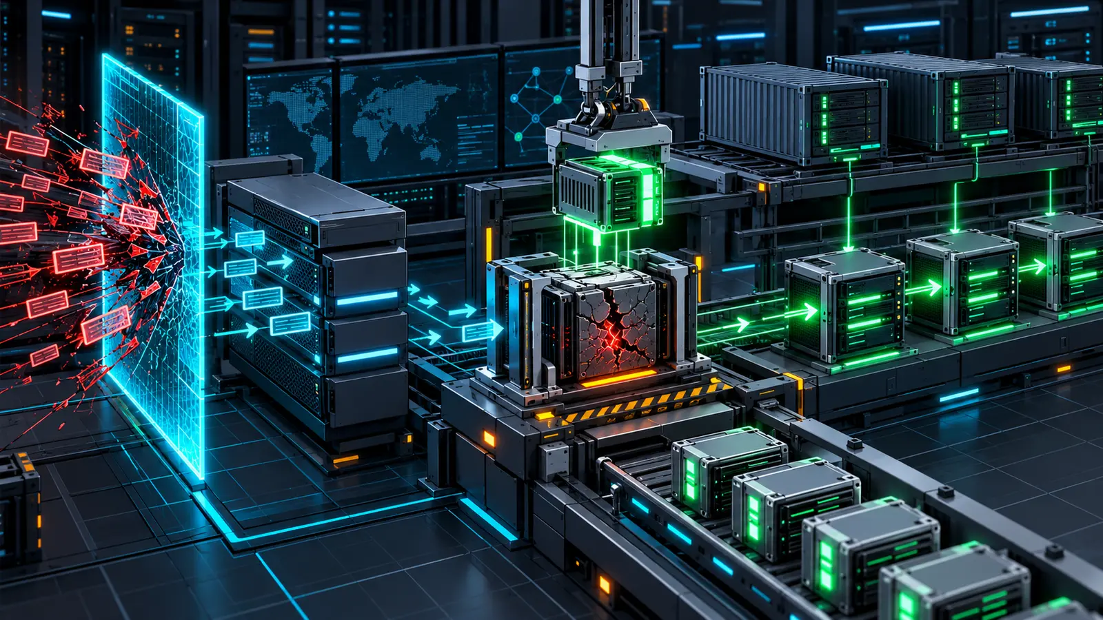 Defensive web infrastructure replacing a vulnerable PHP runtime with verified patched worker modules
